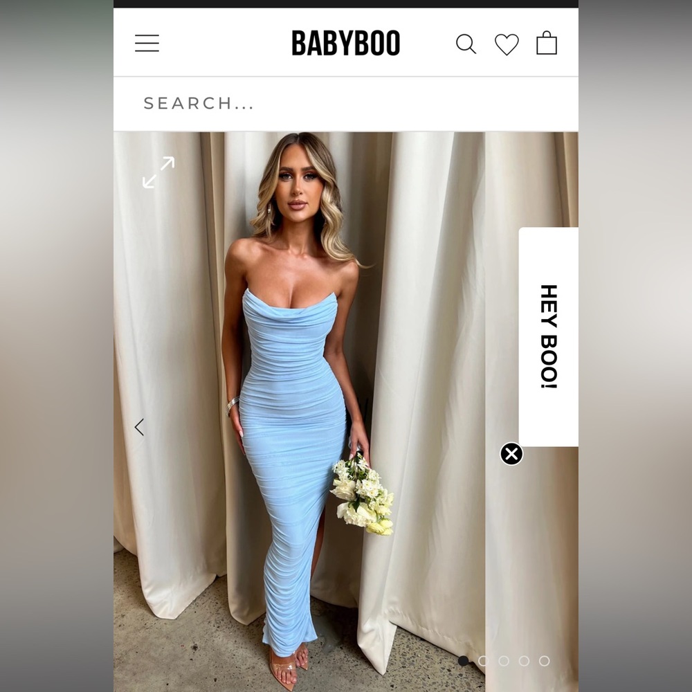 Babyboo Demi maxi dress - baby blue